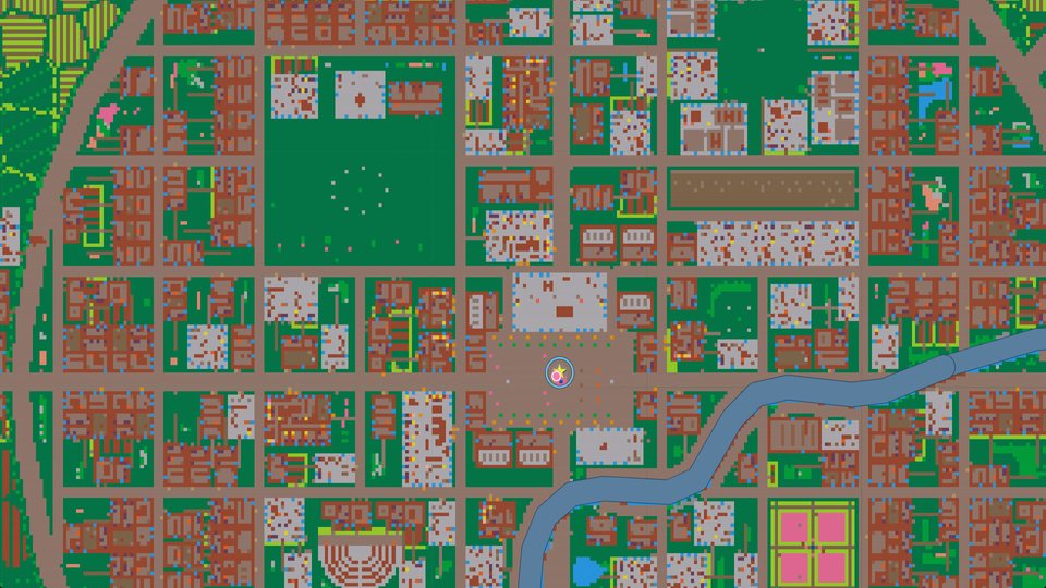 A city from above